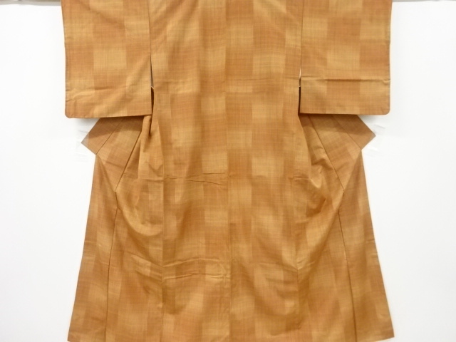 JAPANESE KIMONO / TSUMUGI / WOVEN GRID